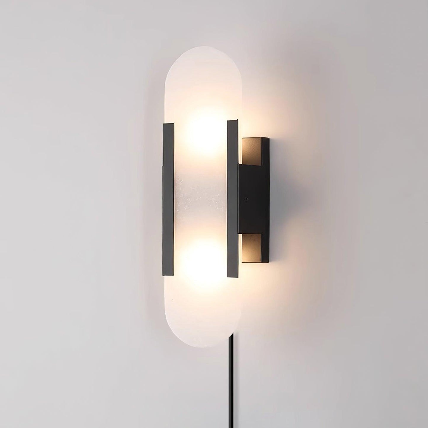Melange Elongated Plug-in Bracket light Sconce
