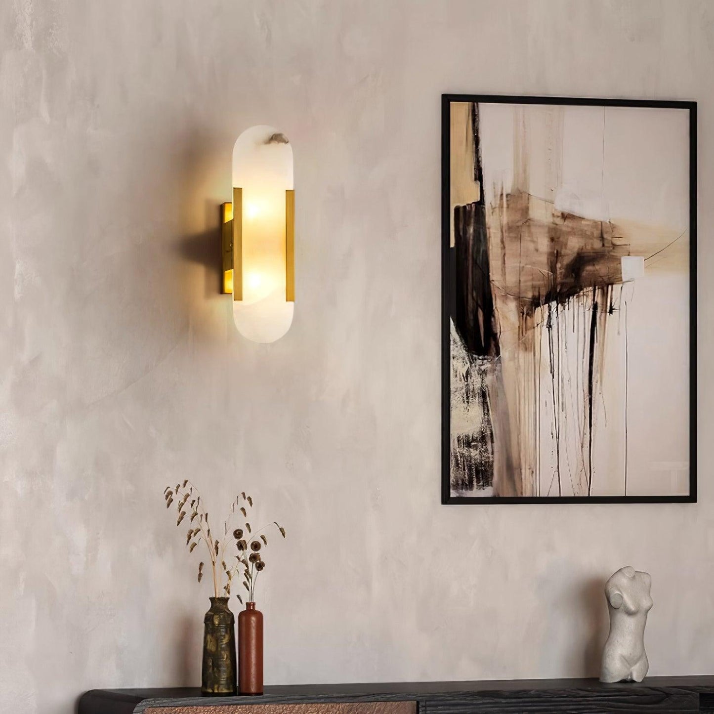 Melange Elongated Plug-in Bracket light Sconce