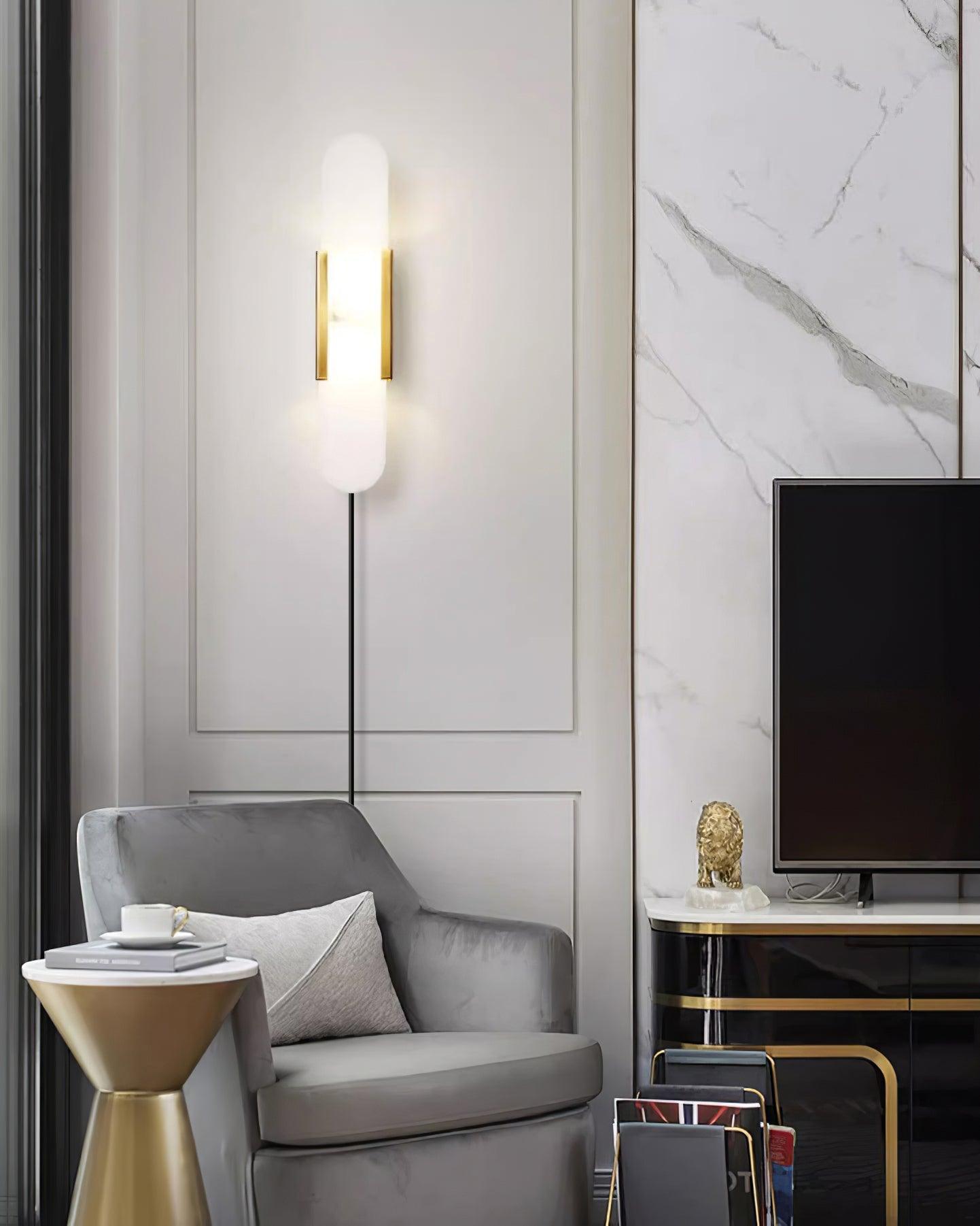 Melange Elongated Plug-in Bracket light Sconce