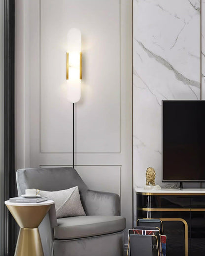 Melange Elongated Plug-in Bracket light Sconce