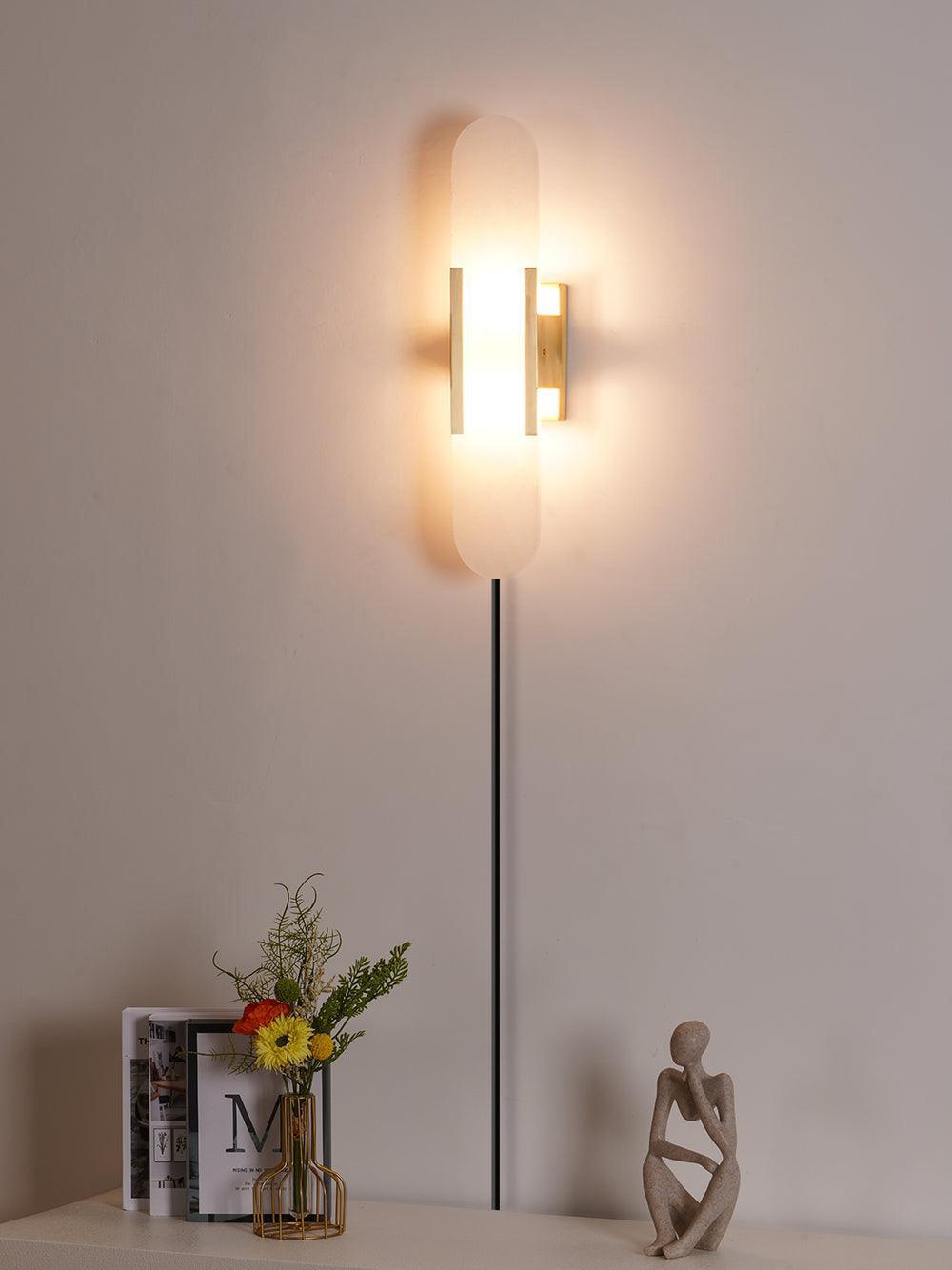 Melange Elongated Plug-in Bracket light Sconce