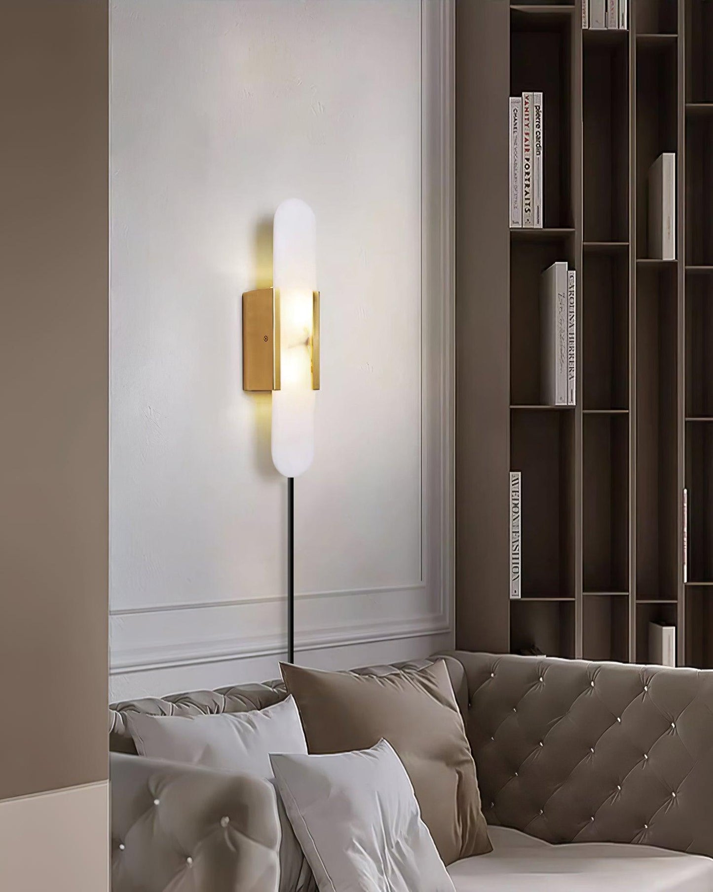Melange Elongated Plug-in Bracket light Sconce