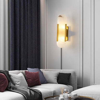 Melange Elongated Plug-in Bracket light Sconce