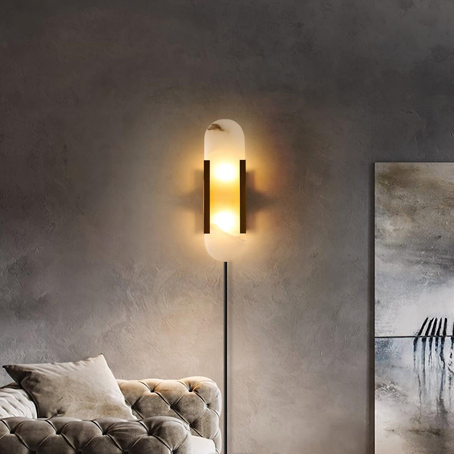 Melange Elongated Plug-in Bracket light Sconce