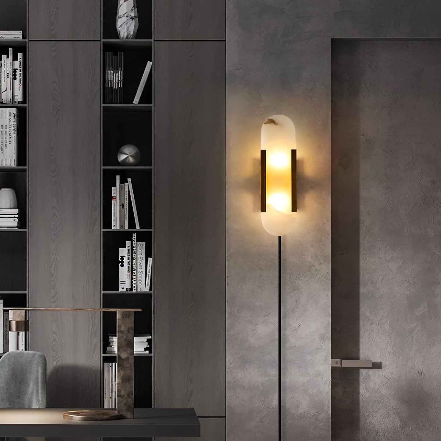 Melange Elongated Plug-in Bracket light Sconce