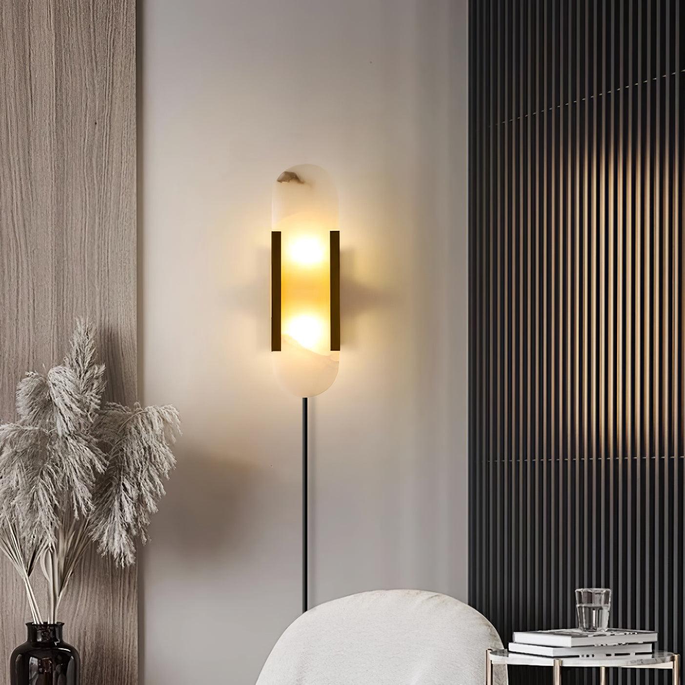 Melange Elongated Plug-in Bracket light Sconce