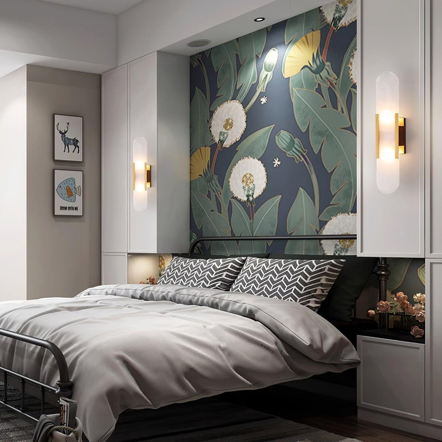 Melange Elongated Plug-in Bracket light Sconce