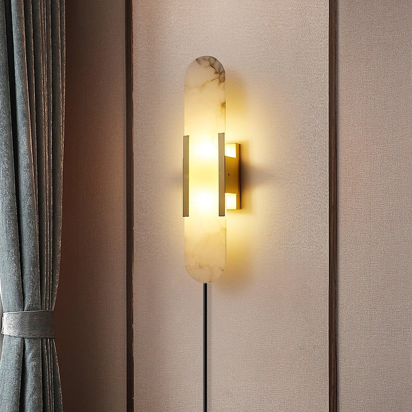 Melange Elongated Plug-in Bracket light Sconce