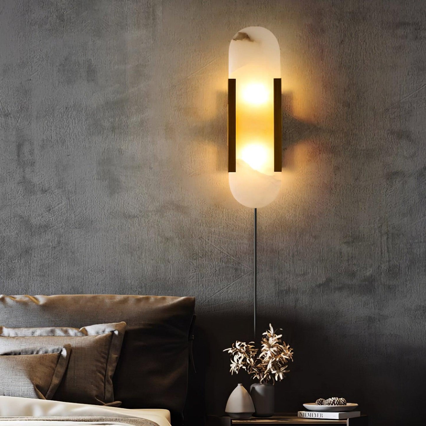 Melange Elongated Plug-in Bracket light Sconce