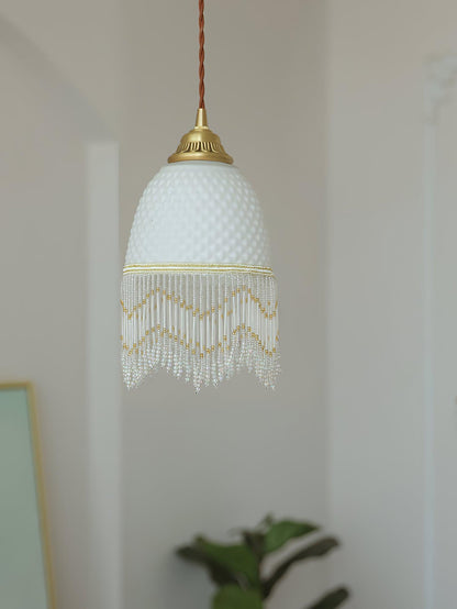 Mesh Tassel Glass Ceiling light fitting Pendant Light