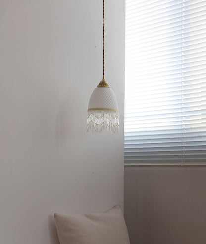 Mesh Tassel Glass Ceiling light fitting Pendant Light