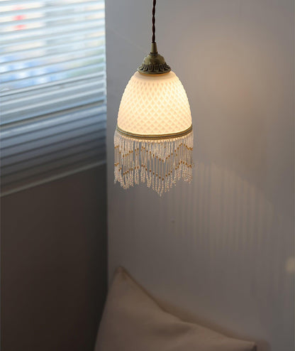 Mesh Tassel Glass Ceiling light fitting Pendant Light