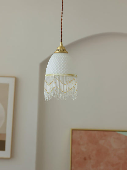 Mesh Tassel Glass Ceiling light fitting Pendant Light