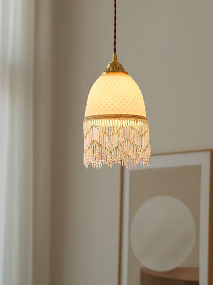 Mesh Tassel Glass Ceiling light fitting Pendant Light