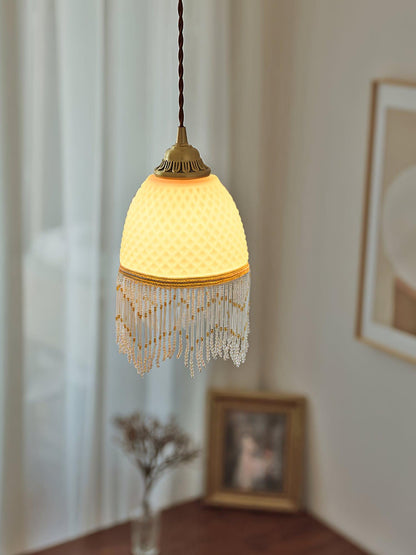 Mesh Tassel Glass Ceiling light fitting Pendant Light
