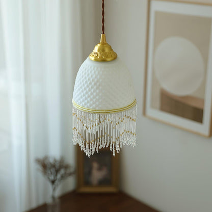 Mesh Tassel Glass Ceiling light fitting Pendant Light