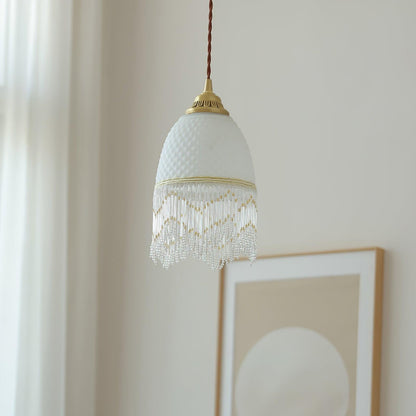 Mesh Tassel Glass Ceiling light fitting Pendant Light
