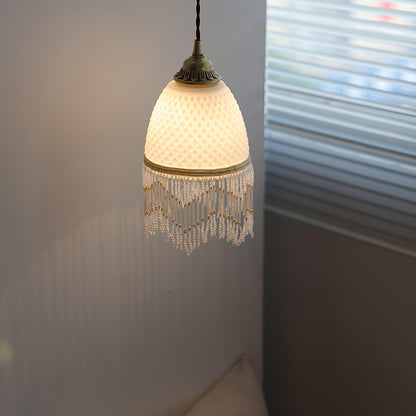 Mesh Tassel Glass Ceiling light fitting Pendant Light