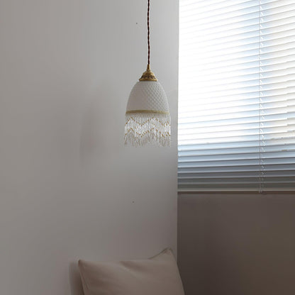 Mesh Tassel Glass Ceiling light fitting Pendant Light