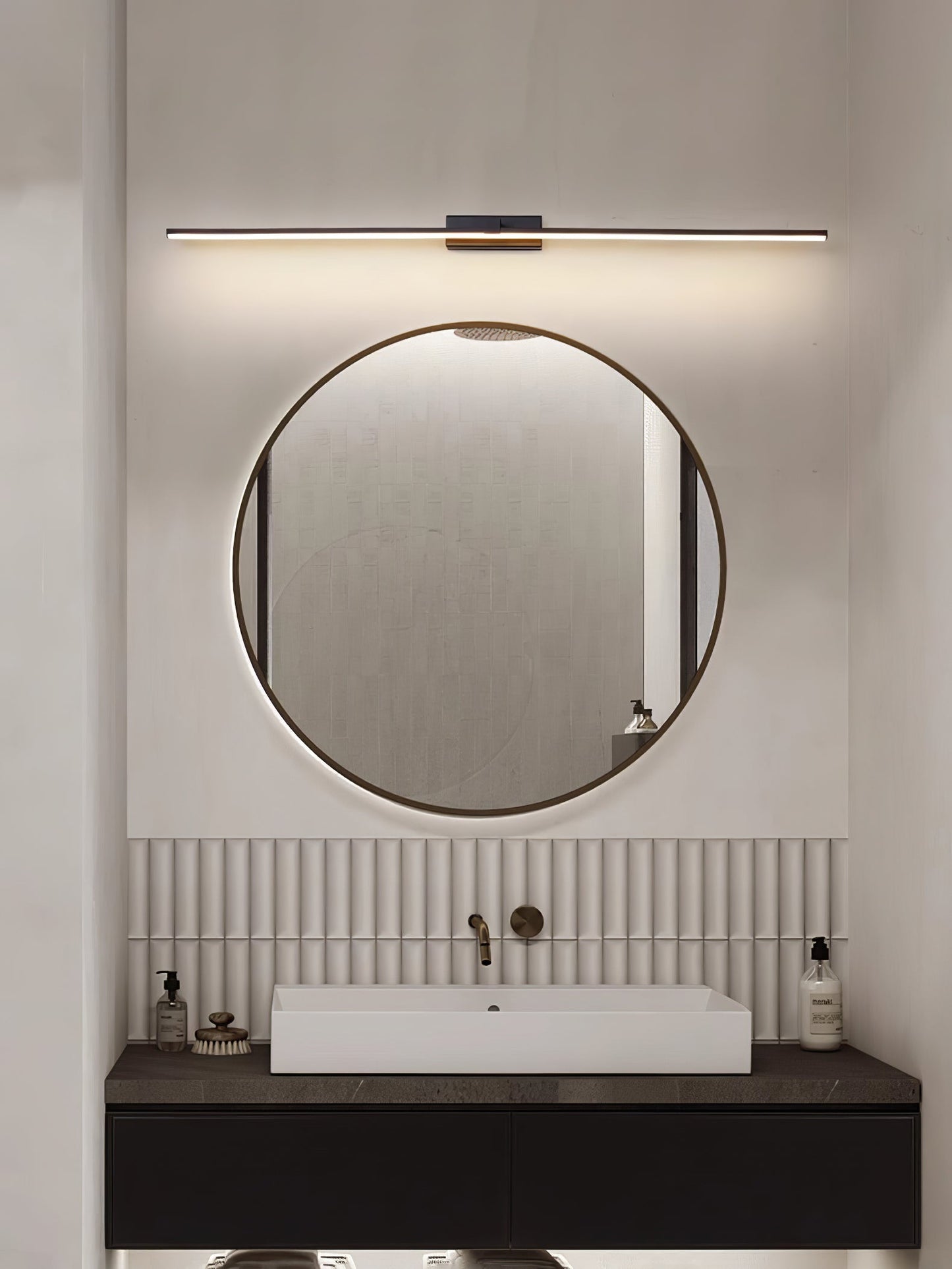 Metal Linear Mirror Lamp bracket Wall Light
