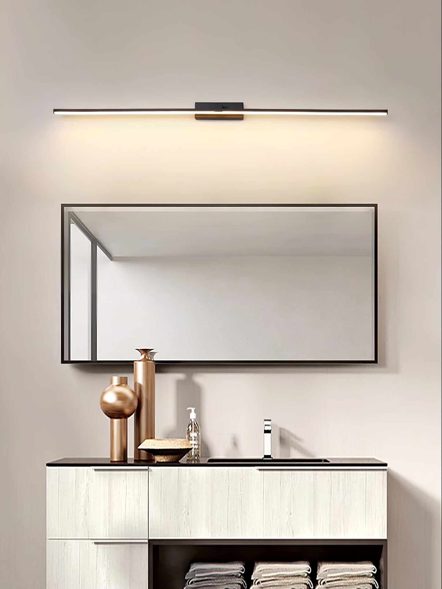 Metal Linear Mirror Lamp bracket Wall Light