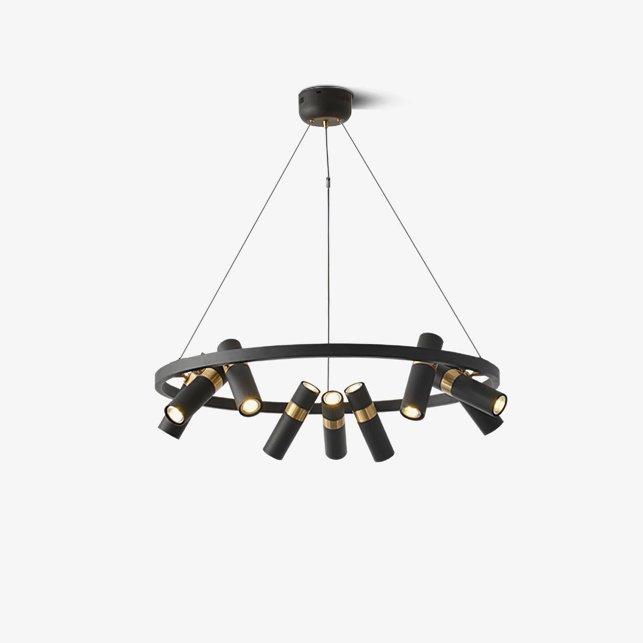 Black Mutil Pipe Ceiling fixture Chandelier