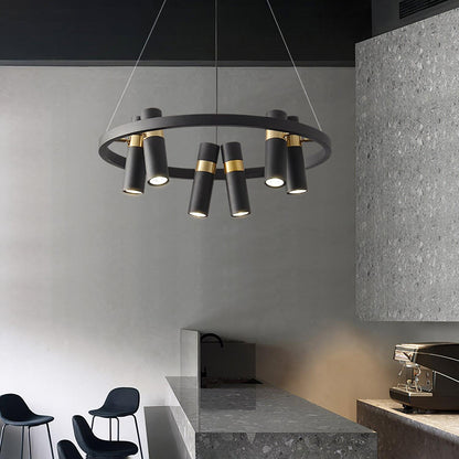 Black Mutil Pipe Ceiling fixture Chandelier