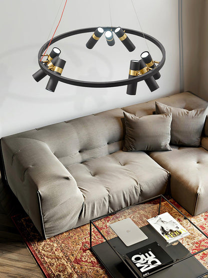 Black Mutil Pipe Ceiling fixture Chandelier