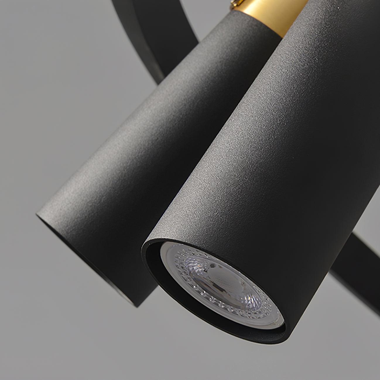 Black Mutil Pipe Ceiling fixture Chandelier