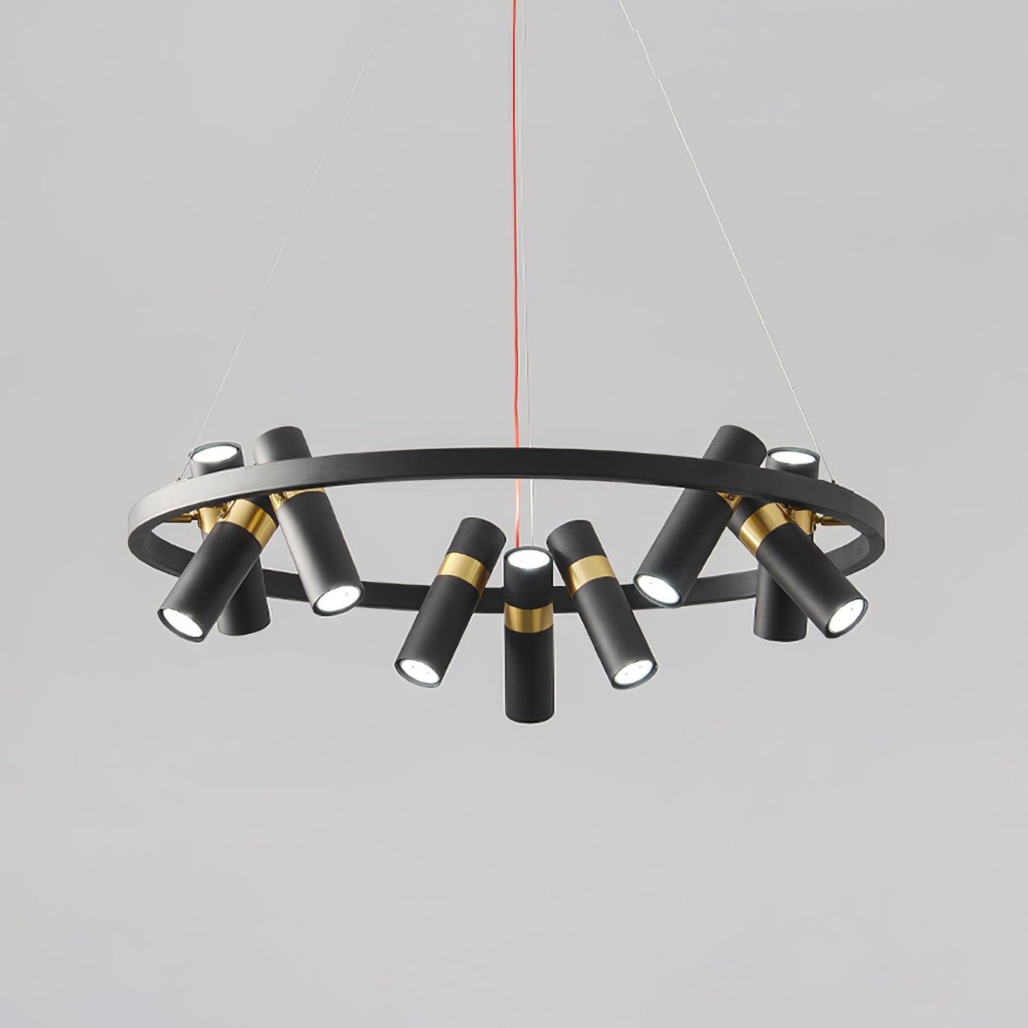Black Mutil Pipe Ceiling fixture Chandelier