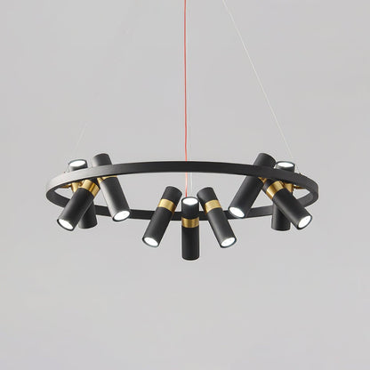 Black Mutil Pipe Ceiling fixture Chandelier
