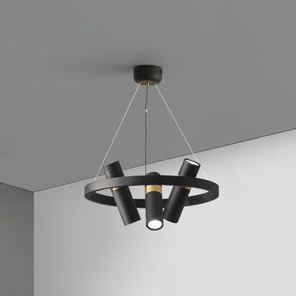 Black Mutil Pipe Ceiling fixture Chandelier