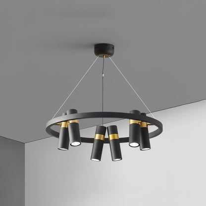 Black Mutil Pipe Ceiling fixture Chandelier