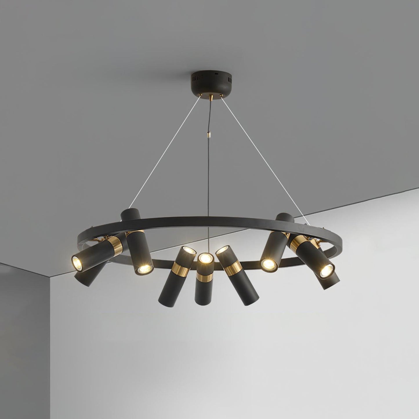 Black Mutil Pipe Ceiling fixture Chandelier