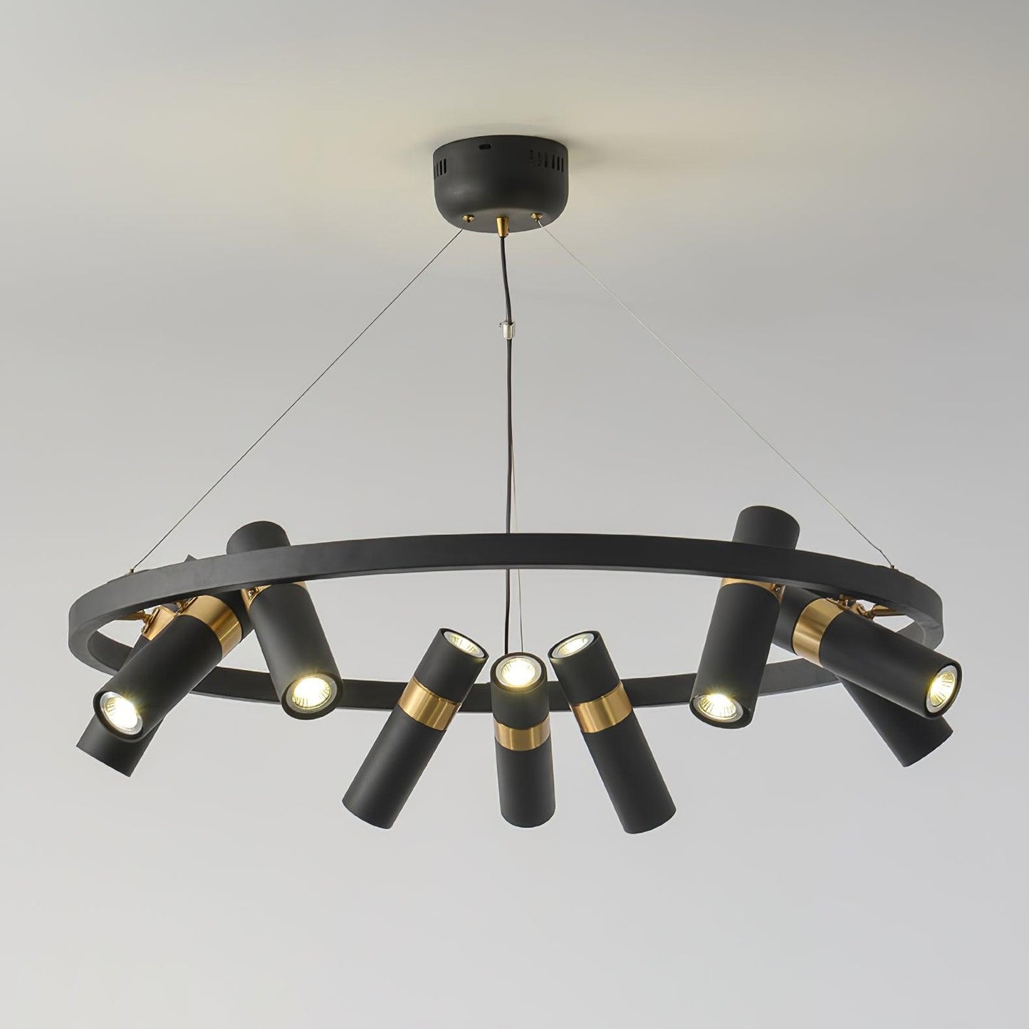 Black Mutil Pipe Ceiling fixture Chandelier