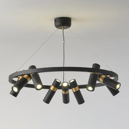 Black Mutil Pipe Ceiling fixture Chandelier