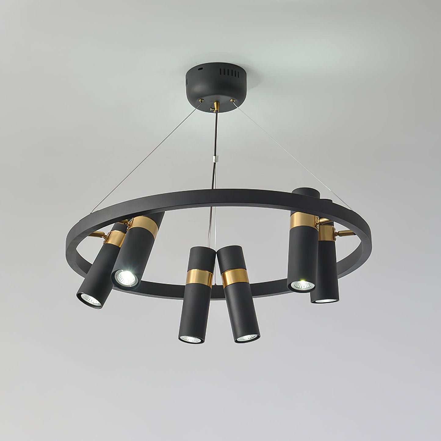 Black Mutil Pipe Ceiling fixture Chandelier