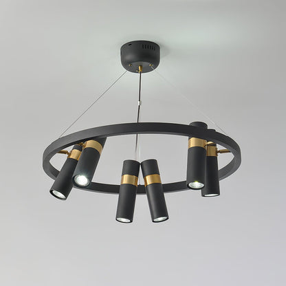 Black Mutil Pipe Ceiling fixture Chandelier