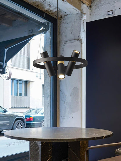 Black Mutil Pipe Ceiling fixture Chandelier