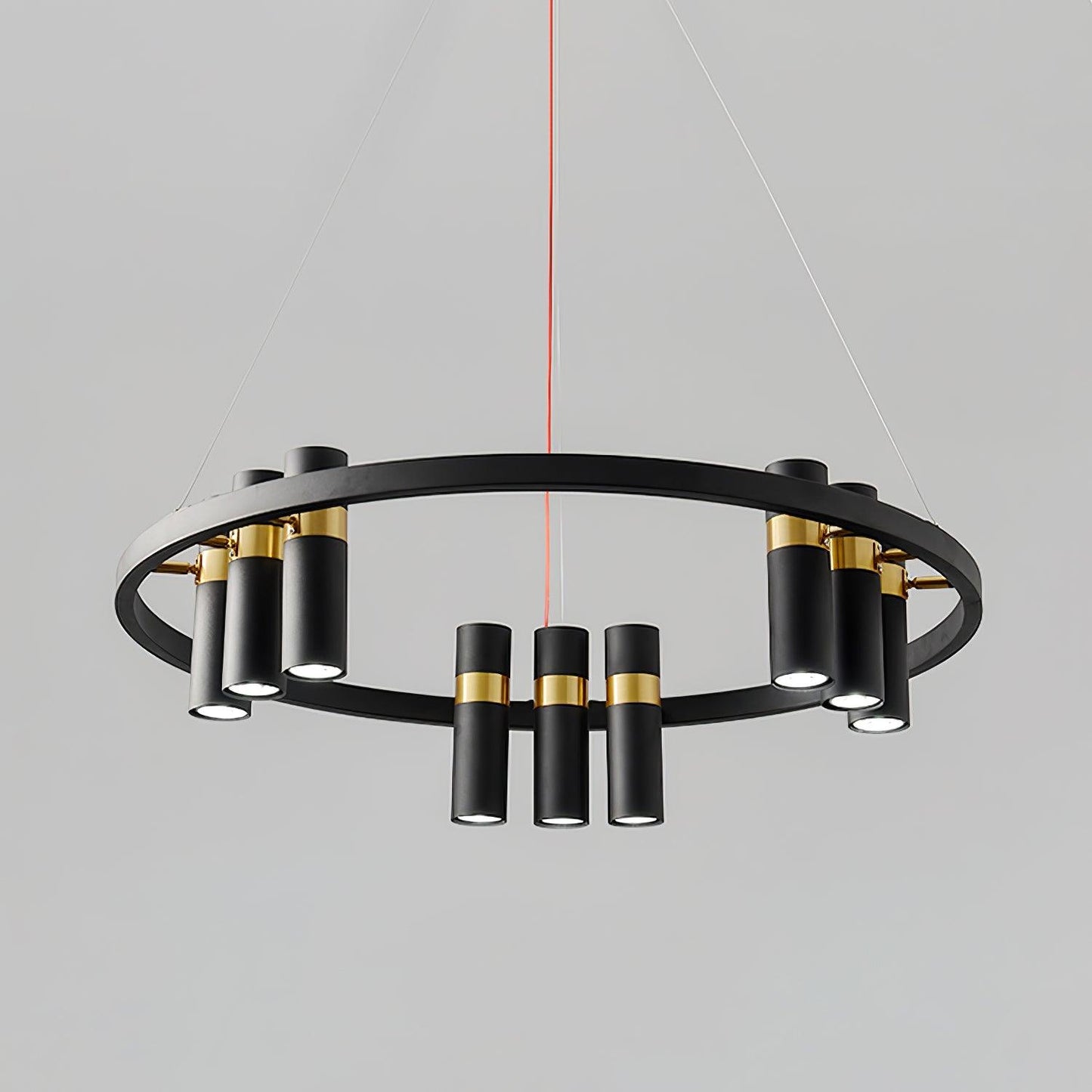 Black Mutil Pipe Ceiling fixture Chandelier