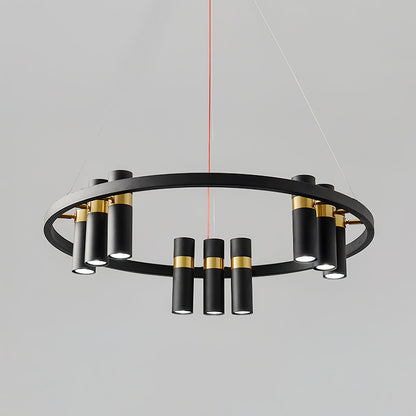 Black Mutil Pipe Ceiling fixture Chandelier