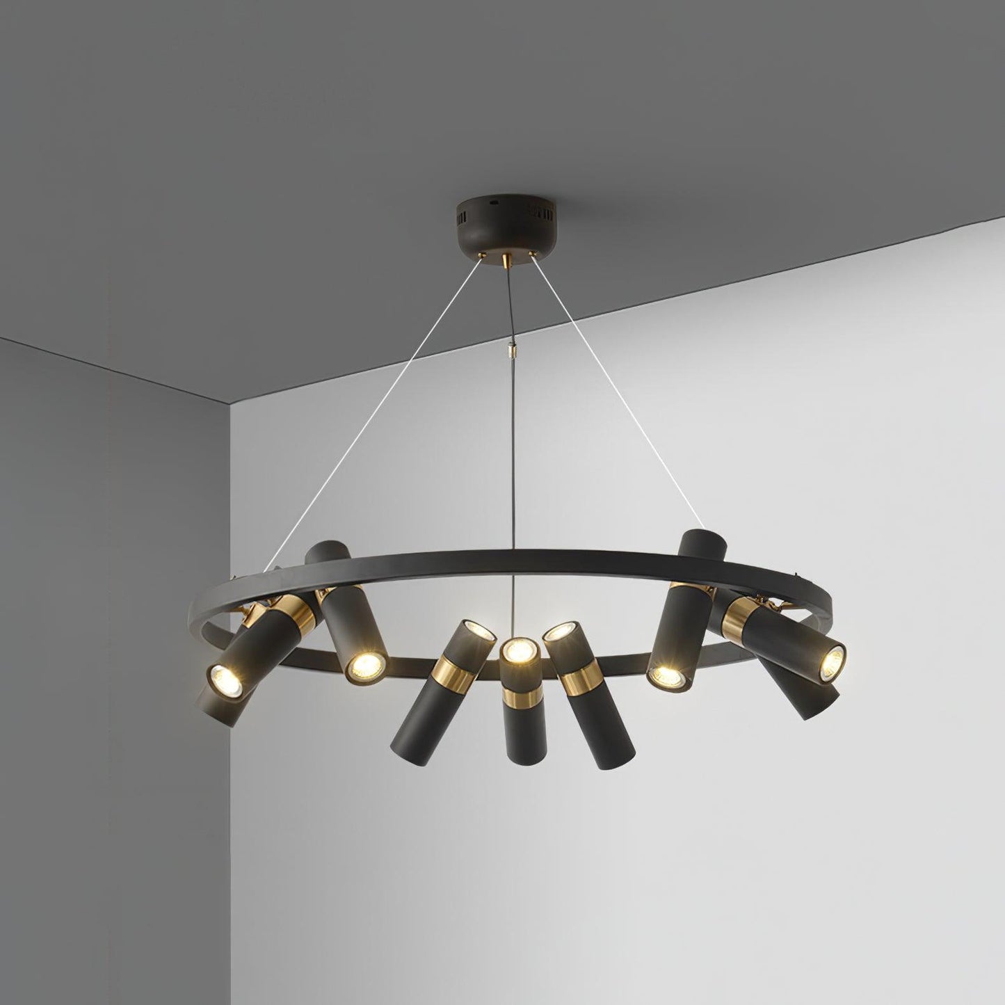 Black Mutil Pipe Ceiling fixture Chandelier