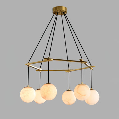 Miira Alabaster Electrolier Chandelier