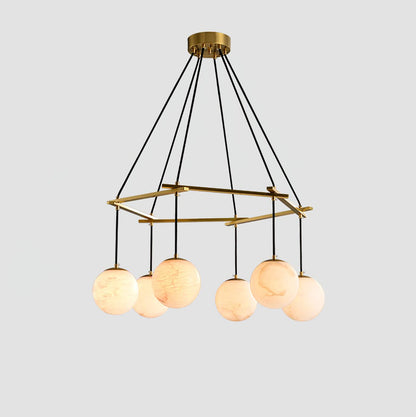 Miira Alabaster Electrolier Chandelier