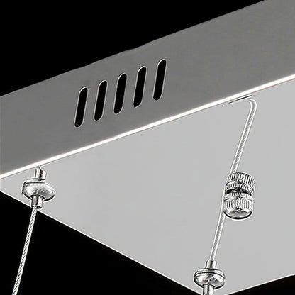 Modern Crystal Double C Crown Chandelier