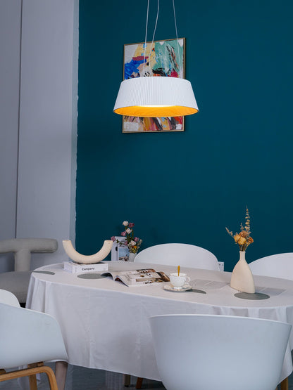 Modern Ribbed Droplight Pendant Light