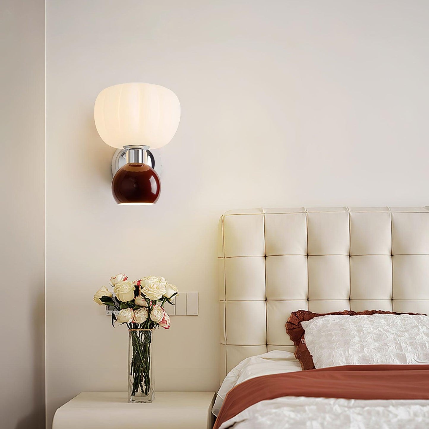 Moderno Cream Wall-mounted light Sconce