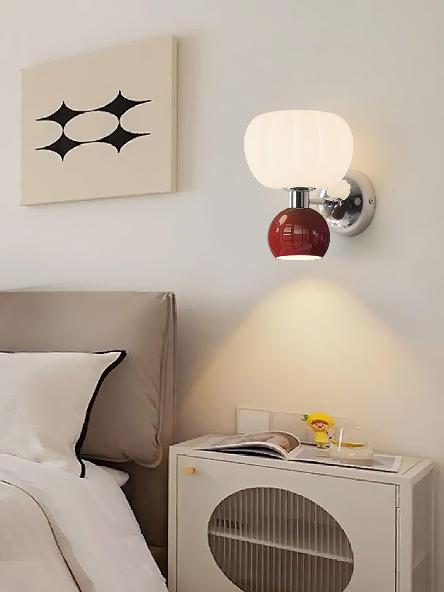 Moderno Cream Wall-mounted light Sconce