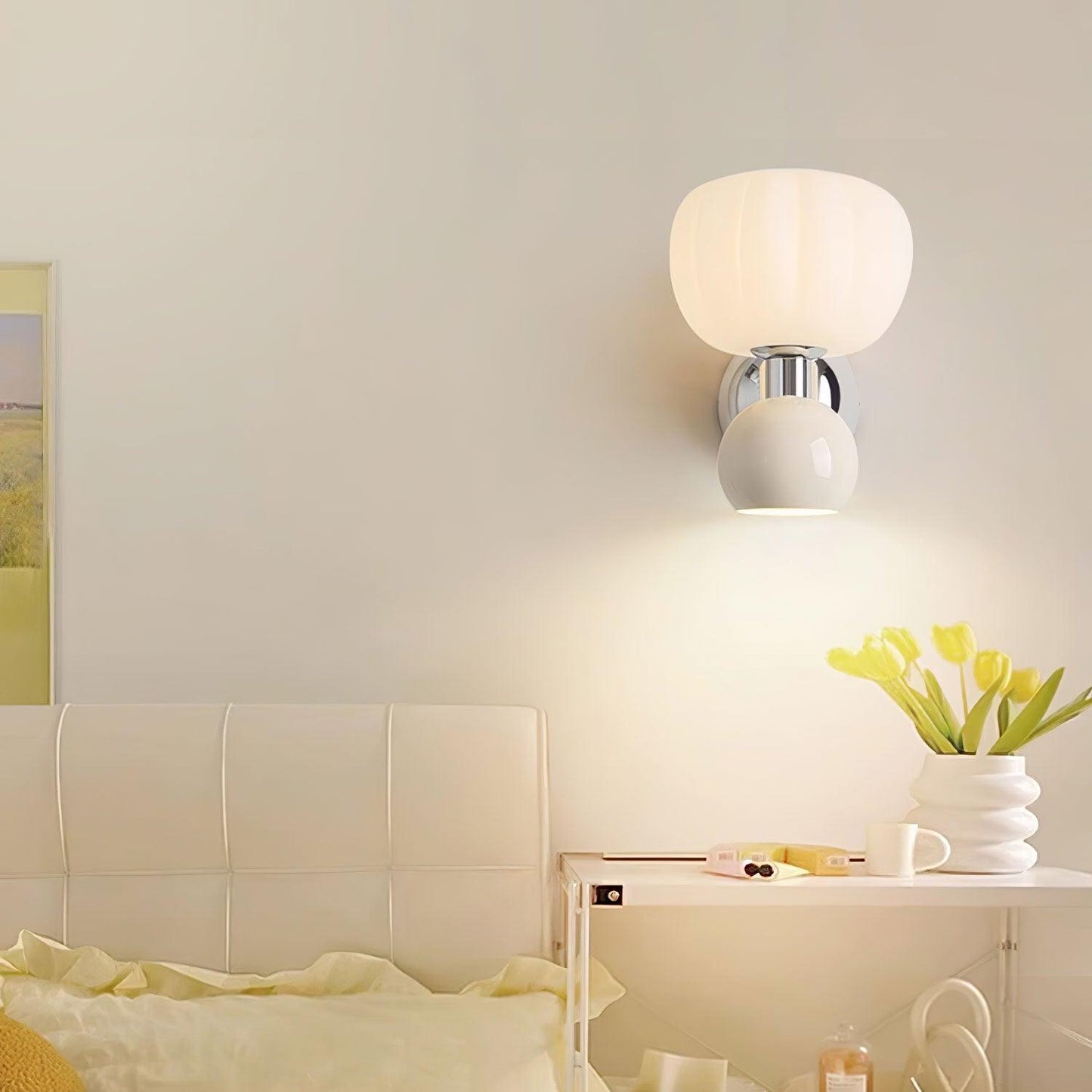 Moderno Cream Wall-mounted light Sconce