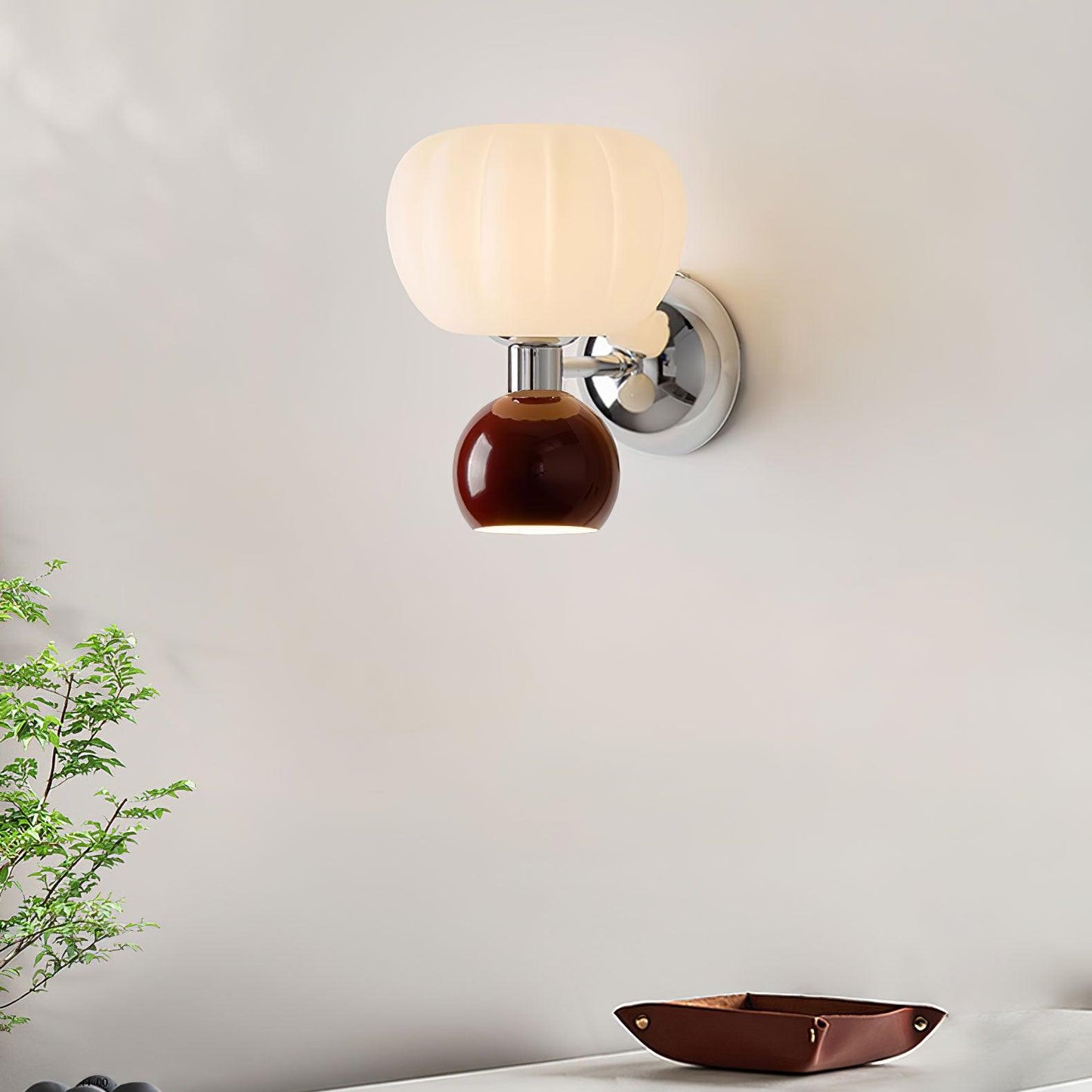 Moderno Cream Wall-mounted light Sconce